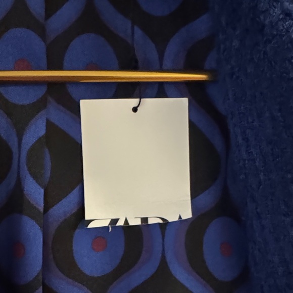 Zara Deep Royal Blue Jacket with Gold Accents - Picture 4 of 11